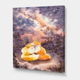 thumbnail image 3 of Designart ' Foxes Over A Night Sky Hugging ' Children's Art Canvas Wall Art Print, 3 of 4