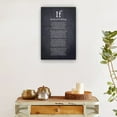 thumbnail image 4 of If Poem Canvas Wall Art, Black And White Poetry Poster, Print for Bedroom, Kitchen, Contemporary Decorative Painting for Home or Gift, 4 of 5