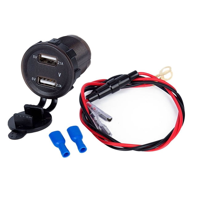 yingyy 4.2A Dual USB Charger Socket Power USB charger Outlet Digital Voltmeter LED Indicator Light Car Phone Charger