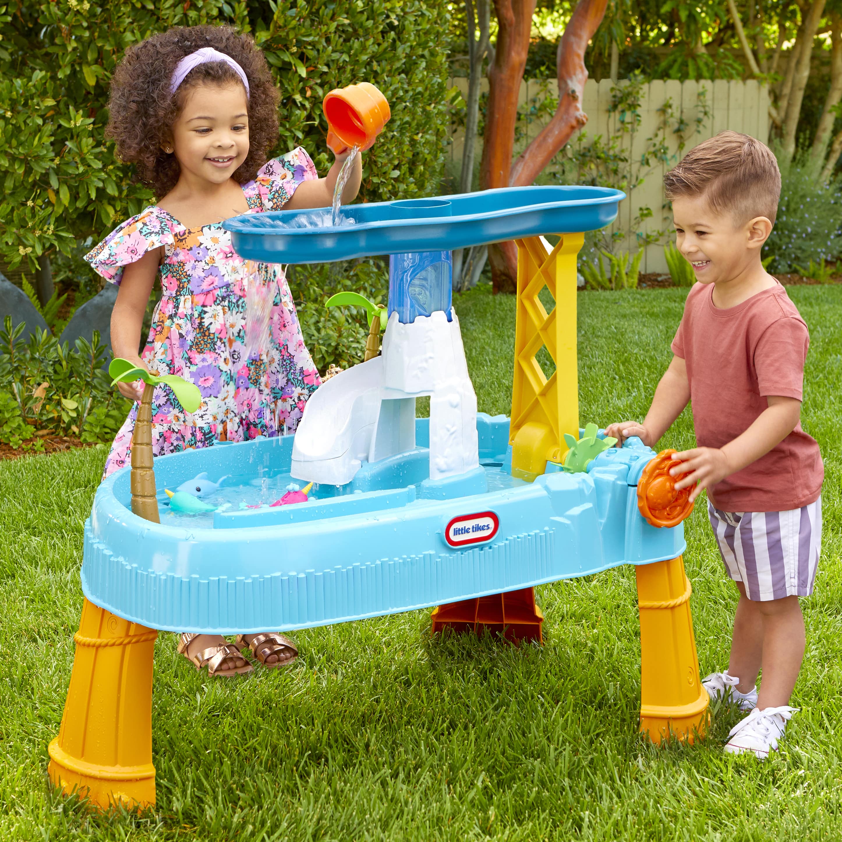 Little Tikes® Waterfall Island™ Water Activity Table with Accessories, for Kids ages 2-5 years - image 4 of 8