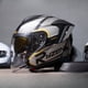 thumbnail image 4 of Casco de motocicleta RYZEN 3/4, doble lente, para primavera y verano, para hombre y mujer, con ranura para auriculares Bluetooth, 4 of 5