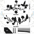 thumbnail image 5 of 1 set Lovely Bird Wall Decals 3D metal Material Wall Hangings Office Bedroom Living Room Classroom Parties Decoration, 5 of 5
