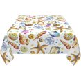 thumbnail image 3 of Starfish Rectangle Tablecloth 60 Inch Summer Floral Farmhouse Ocean Sea RectangleTable Cloth Polyester Summer Table Cover Decorative for Kitchen Party Indoor Outdoor, 3 of 6