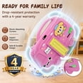 thumbnail image 4 of TABWEE Kids Tablet 7 inch, 6GB RAM + 32GB ROM, HD IPS Display, WiFi Bluetooth, Dual Cameras, Parental Control, Educational Android Tablet, Ideal Gift for Boys Girls, Shock‑Proof Silicone Case, Pink, 4 of 11