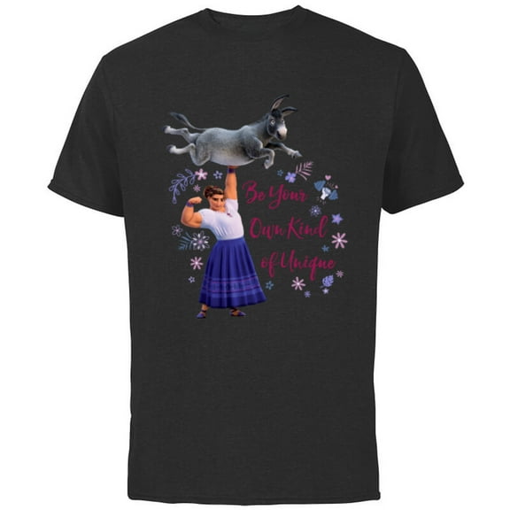 Disney Encanto Luisa Madrigal Be Your Own Kind of Unique - Short Sleeve Cotton T-Shirt for Adults - Customized-Black