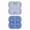 Blue, variant on Four-Compartment Penguin Ice Cube Mold - Fun Silicone Ice Tray for Unique Ice Balls