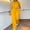 Yellow, variant on Aloohaidyvio Sweatsuits for Women,Women Short-Sleeved Round Neck Drawstring High Waisted Split Pants Suit, Womens Seatsuits