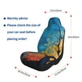 thumbnail image 5 of Honeii Abstract Night Sky Tree for Car Seat Covers Full Set, Seat Covers for Cars, Car Seat Protector Waterproof, Leather Car Seat Cushion-2 PCS, 5 of 9