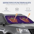 thumbnail image 4 of Naloa Mardi Gras2 2 Piece Foldable Car Sun Shades, Car Windshield Sunshade, Front Window Sunshade for Car, Truck, SUV - Large, 4 of 7