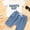 Blue, variant on Zukuco Infant Baby Boy Clothes Set Mama's Boy Short Sleeve T Shirt Tops Elastic Waist Shorts 2Pcs Summer Outfit, Khaki, 12-18 Months