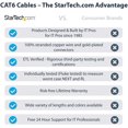 thumbnail image 2 of StarTech 10ft (3m) CAT6 Ethernet Cable - LSZH (Low Smoke Zero Halogen) - 10 Gigabit 650MHz 100W PoE RJ45 UTP, 2 of 5