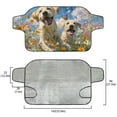 thumbnail image 5 of Xoenoiee Labrador Butterfly Flower Print Car Windshield Snow Cover, Windshield Snow Cover Protection for Snow, Ice, Frost, Sunlight, Car Windshield Cover Fit for Most Cars Sedan Compact SUV, 5 of 7