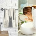 thumbnail image 7 of Yayeee 100% Cotton Hand Towels for Bathroom 16" x 28" Soft Absorbent Kitchen Towel, White Cute Cats, 7 of 7