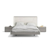 J&M Furniture 17554-K Sintra King Size Bed in Grey