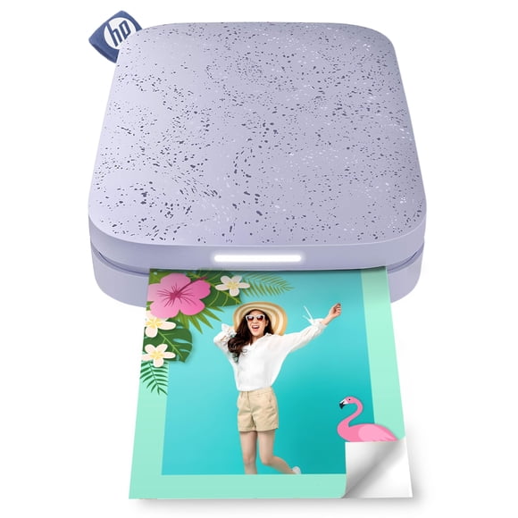 HP Sprocket 2x3" Instant Smartphone Photo Printer - Portable Color Wireless Mobile Printer - Zink Sticky-Back Photos - Print from Compatible iOS & Android Devices with Bluetooth w/App - Lilac