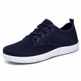 thumbnail image 4 of Womens Mesh Breathable Walking Shoes Comfortable Lightweight Running Wide Toe Outdoor Hiking Sneakers Dark Blue 6.5, 4 of 9
