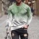 thumbnail image 1 of Blusas y camisas de manga larga con cuello redondo para hombre, blusas casuales de cuello redondo y manga larga, camisetas estampadas, blusas para hombre, 1 of 5