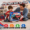 thumbnail image 3 of Lictin Slot Car Race Track Set, Dual Electric Race Car Track with 2 High-Speed Cars & 2 Electric Controller, Racing Slot Car Track Toy Gift for Kids Boys Ages 4-12, 3 of 8