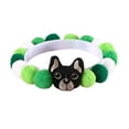 thumbnail image 1 of CSChome Pet Collar Pet Collar Cartoon Soft Cute Adjustable Woolen Thread Fur Ball Dog Collar, 1 of 7