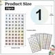 thumbnail image 2 of 1 to 300 Digit Reflective Stickers - 10 Sheets Laser Stickers - 600 Waterproof Sticker Labels - Oven Numbers for Sorting, Organizing, Filing, School S, 2 of 5