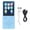Blue, variant on Riousery 32GB MP3 MP4 Player with Bluetooth 5.0, 1.8 Inch Color Screen HiFi Music Player, White [cite: 20, 24]