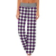 thumbnail image 2 of Women's Pajama Pants Sleepwear, Casual Drawstring Elastic Waist Pants, Comfy Straight Yoga Loose Trousers with Love Print,Dark Purple,3XL, 2 of 7