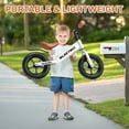 thumbnail image 2 of WLRETMCI Toddler Balance Bike for Boys Girls Age 2 to 5 Years 12" Kids Balance Bikes for Toddlers Gifts, White, 2 of 8
