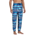 thumbnail image 4 of Kdxio Ice Blue Stripes Pattern Joggers,Sweatpants for Men with Pockets-3X-Large, 4 of 5