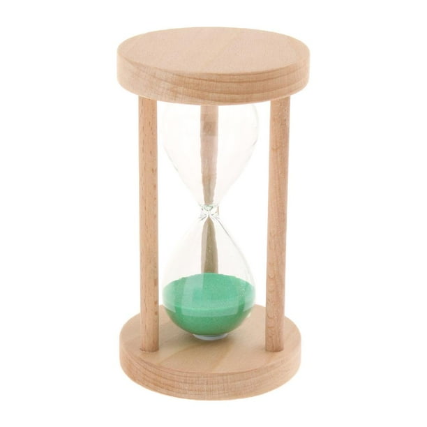 Nuevo 3/5/10/15/30 tiempo de tiempo de tiempo de De Para Niños / Brushing Clock Cooking Sandglass Min amarillo BLESIY Temporizador de reloj de arena de madera