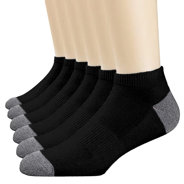 Calcetines Prolriy para hombre, 3 pares, informales, deportivos, de moda, de algodón, transpirables y cómodos, color negro