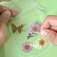 SeekLGT Transparent Dried Flower Bookmarks DIY Craft Kit Clear Pressed ...