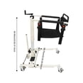 thumbnail image 2 of 265 lbs Patient Lift Transfer Chair Portable Patient Lift Wheelchair for Elderly, 2 of 15