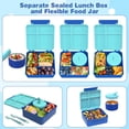 thumbnail image 3 of Lonchera Bento Pawtong con termo para sopa de 240 ml para niños, color azul, 3 of 6