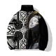thumbnail image 4 of Ropa de algodón estampada de moda y de moda para hombre, parka personalizada con estampado de diosa Libra, chaquetas para hombre cómodas y cálidas, 4 of 5
