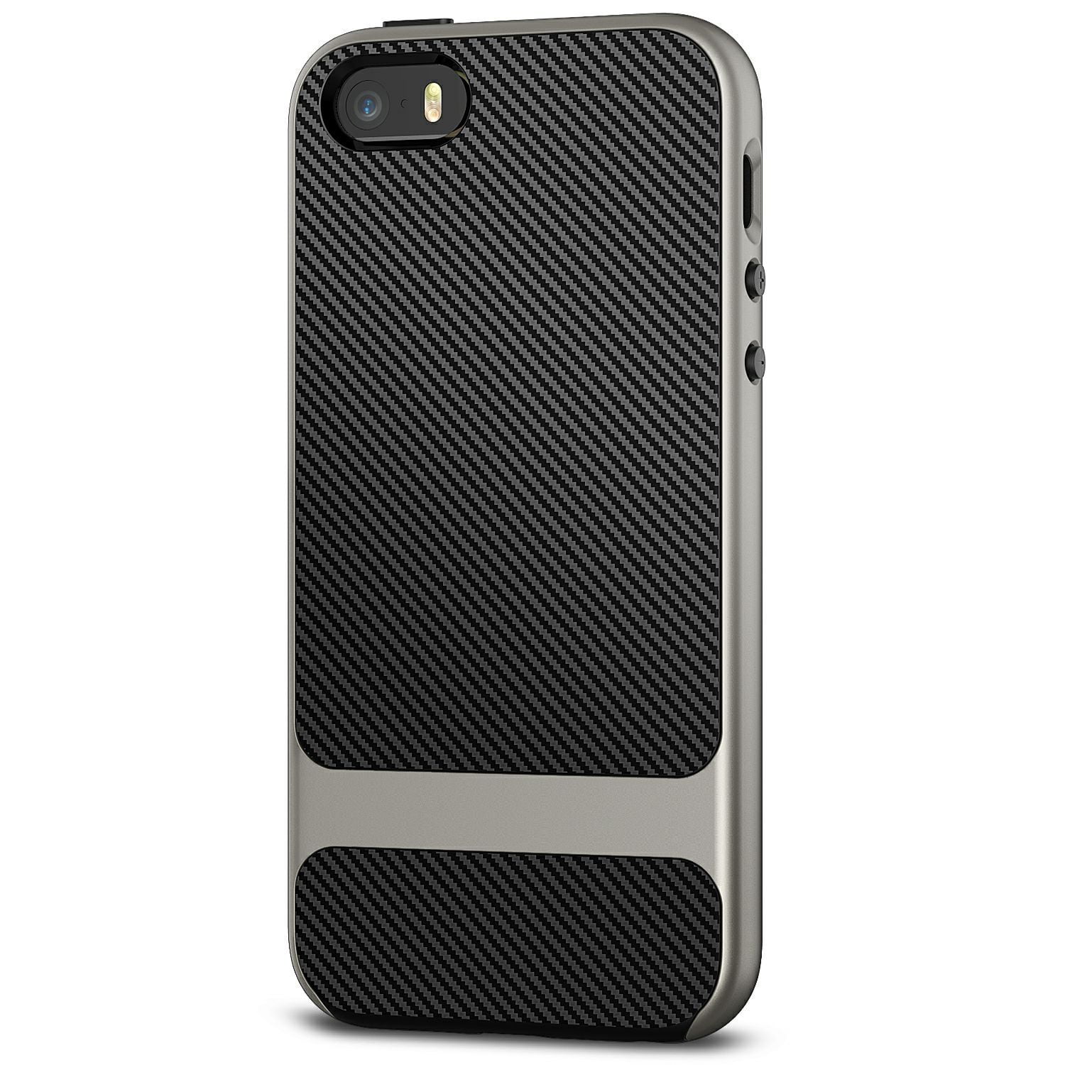 Fourth details Person in charge iPhone 5s Case, JETech iPhone SE 5s 5 Two-Layer Slim Protective Case Cover  with Shock-Absorption and Carbon Fiber for Apple iPhone SE iPhone 5s iPhone  5 (Grey) - Walmart.com