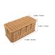 thumbnail image 2 of OHOIOLLA Caja De Almacenamiento Para Enchufes Y Cables Con Tejido Estilo Ratán Color Marrón Claro, 2 of 6