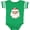 Football Green and White, variant on Cute Santa Claus Face Boys or Girls Baby Bodysuit