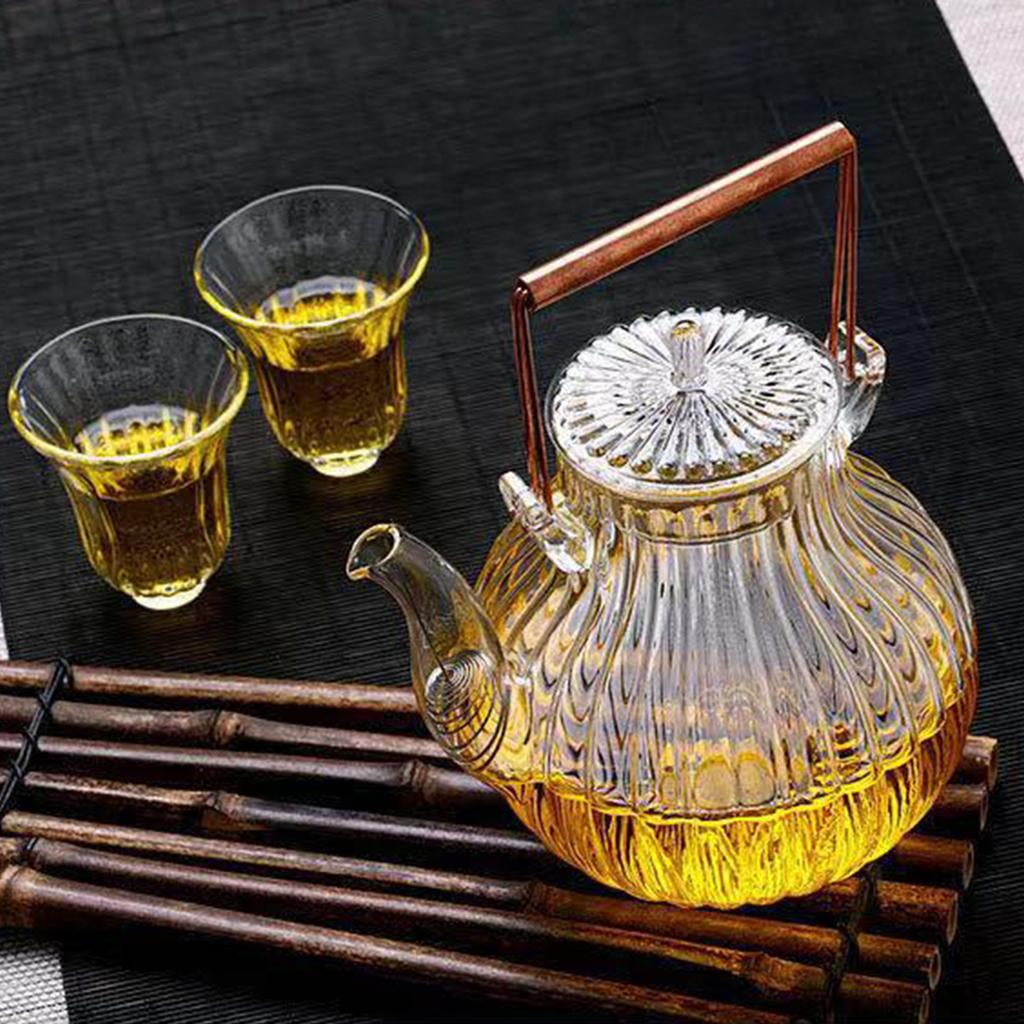 Glass Tea Maker Heat-resistant Black Tea Pu'er Steam Teapot