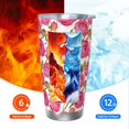 thumbnail image 5 of Salouo Rose Flowers Print 20oz Tumbler with Lid,Stainless Steel Vacuum Insulated Tumbler Durable Insulated Coffee Mug Thermal Cup with Splash Proof Sliding Lid-Without Straw, 5 of 8