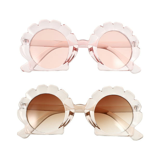 Hemoton 2 Pairs Fashion Baby Sunglasses, Baby Pink Mirrored Sunglasses