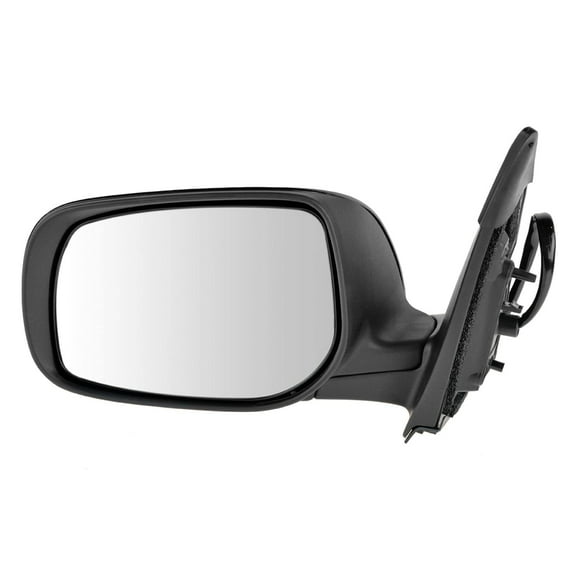 TRQ Mirror Power Heated Gloss Black Driver Side Left LH for 09-13 Toyota Corolla MRA06217