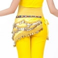 thumbnail image 4 of zttd belly dance scarf gold coins belly dance skirt wrap belt a, 4 of 4