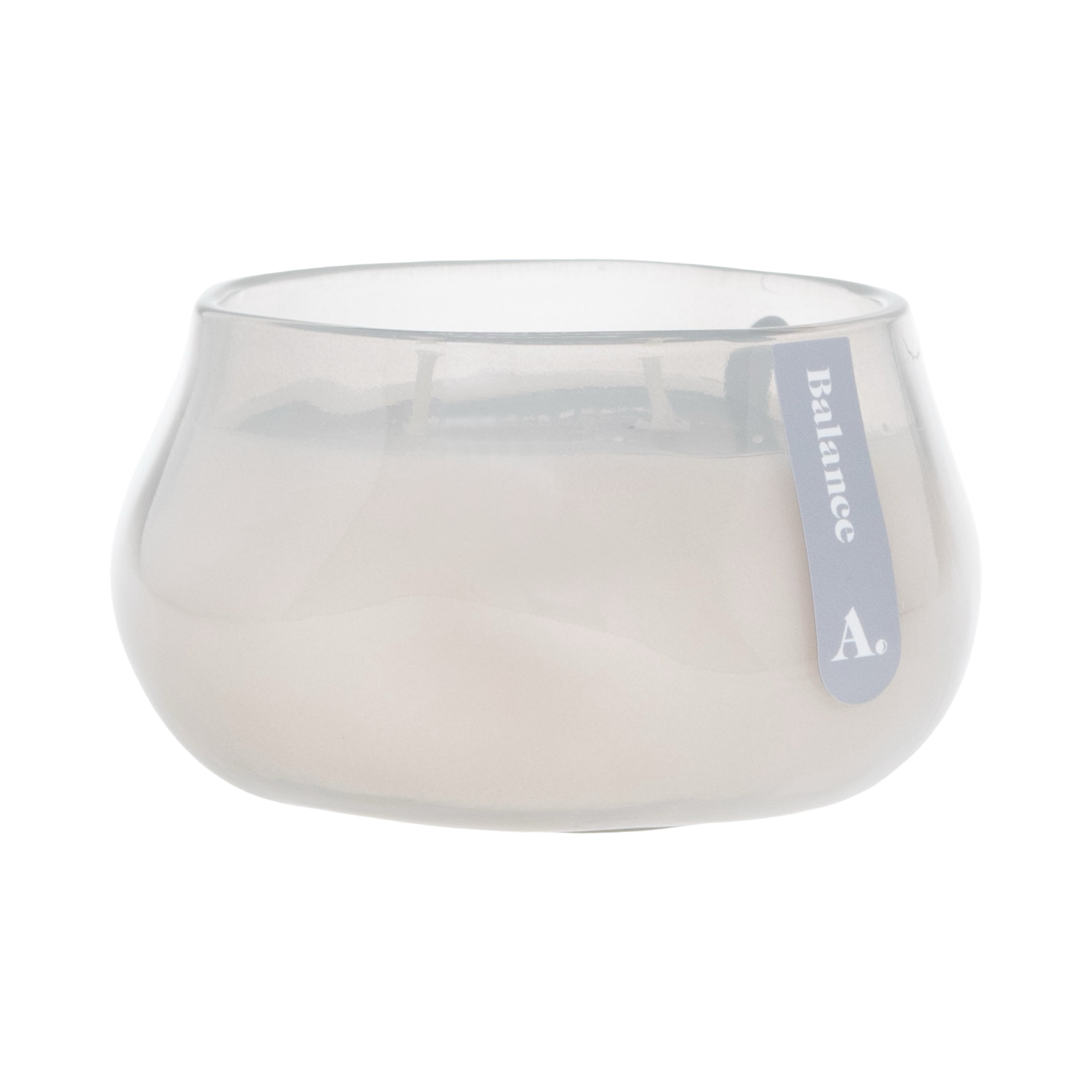 Allswell Balance (Balsam + Mahogany + Musk) Scented 1-Wick Organic Blown Jar Spa Candle 8oz.