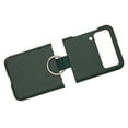 thumbnail image 2 of Funda Para teléfono Galaxy Z Flip 3 Nikou con tacto esmerilado y soporte con presilla Para el dedo color verde, 2 of 15