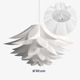 thumbnail image 5 of Lotus design puzzle lamp - DIY assembly lighting lampshade - Living room bedroom flower decoration light - Suspension or floor lamp - white, 5 of 5