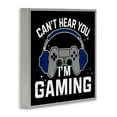 thumbnail image 3 of Stupell Industries Can't Hear You Gaming Quotes and Sayings Painting Gray Framed Art Print Wall Art, 24 x 24, 3 of 8