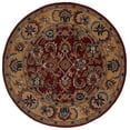 thumbnail image 2 of SAFAVIEH Classic Gloria Oriental Wool Area Rug, Red/Gold, 5' x 5' Round, 2 of 12