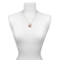 thumbnail image 3 of Delight Jewelry Silvertone 3-D Red and White Mushroom Gymnastics Ring Charm Necklace, 18", 3 of 4