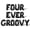 Black, variant on Letter Balloons - FOUR EVER GROOVY 16" Inch Alphabet Letters Foil Mylar Balloon 4th Birthday Party Banner (Gold)