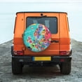 thumbnail image 6 of Naloa Cartoon Map Of Europe PVC Leather Spare Tire Wheel Cover for Car Truck SUV Camper Trailer Universal Fit many size16 inch, 6 of 6
